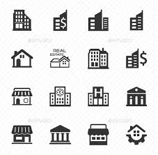 Building And Construction Icons Gray