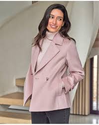 Structured Wool Peacoat Blush Coggles
