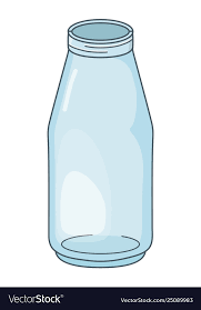 Glass Bottle Cartoon Royalty Free