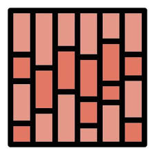 Brick Paving Icon Color Outline Vector