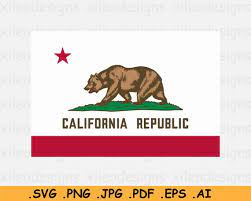 California Flag Svg Ca Usa U S State