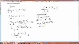 Solving Rational And Cubic Inequalities