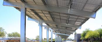 solar carport frame assembly powers