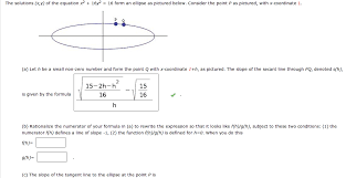 Equation X2 16y2 16 Form An Ellipse