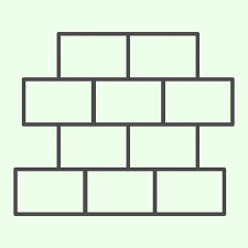 Brick Thin Line Icon Building Wall