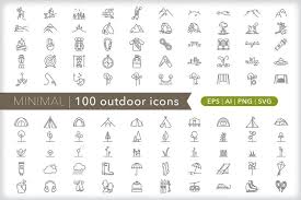 Outdoor Icons Brochure Inspiration