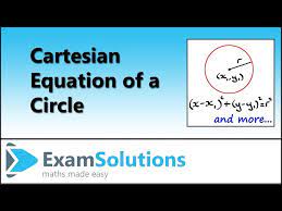 Cartesian Equation Of A Circle
