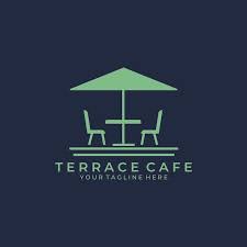 Terrace Cafe Icon Logo Vector