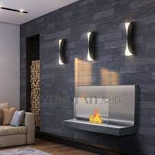 Curve Wall Mounted Ethanol Fireplace In