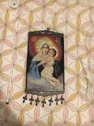 Our Lady Wall Tapestry Hanging