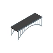 Span Bridge Icon In Isometric 3d Style
