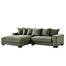 Payan 102 4 In W Square Arm 2 Piece L Shaped Polyester Corduroy Left Facing Sectional Sofa In Dark Green