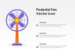 Pedestal Fan Vector Icon Ppt Powerpoint