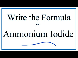 Formula For Ammonium Iodide
