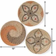 Woven Seagrass Flat Baskets
