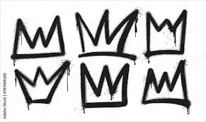 Сrown Black Graffiti Spray Paint