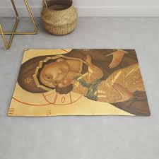 Virgin Mary And Baby Rug