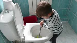 Child Toilets Stock Footage Royalty