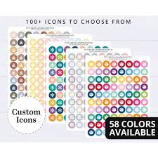 Custom Icon Sticker Sheet 90 Stickers