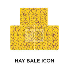 Hay Bale Icon Vector Sign And Symbol