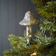 Glass Mushroom Ornament West Elm