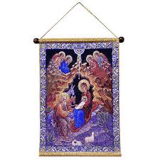 Nativity Of Christ Holy Family Tapestry