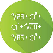 Math Problem Icon With Negative Space