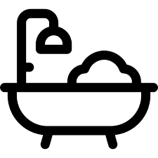 Bath Basic Rounded Lineal Icon