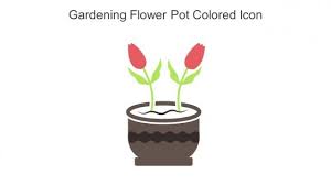 Flower Pots Icon Powerpoint