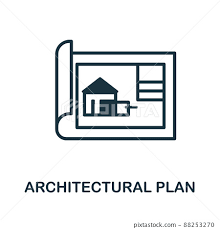 Architectural Plan Icon Simple Element