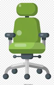 Green Office Chair With Silver Frame