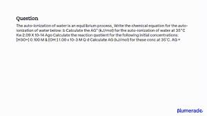 Self Ionization Ogous To Water