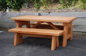 Outdoor Table 2 Bench Seats