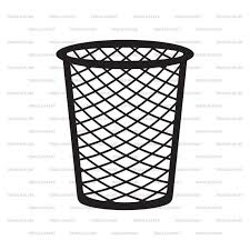 Trash Bin Wastebasket Cut Files For