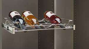Chrome 30 Wire Pullout Wine Bottle