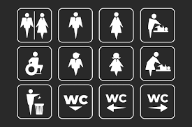 Toilet Sign Vectors Ilrations For