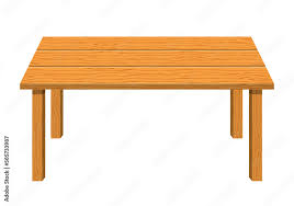 Empty Wooden Rectangular Shaped Table