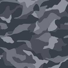 Bedroom Camouflage Wallpaper Dark Grey