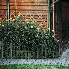 Black Metal Decorative Garden Fence