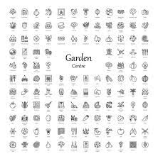 Vector Line Icons With Vegetables