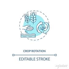 Crop Rotation Concept Icon Organic