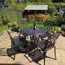 Anna Small Patio Table Set 4 Chairs