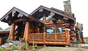 Western Red Cedar Ranch Style Log Home