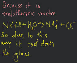 Dissolution Of Ammonium Chloride In