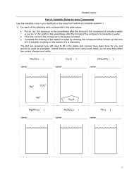 Net Ionic Equation Worksheet