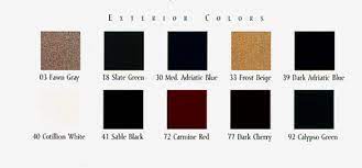 Cadillac Paint Codes Color Charts