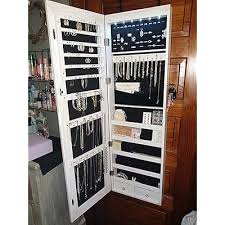 Aoou 6 Led Mirror Jewelry Cabinet Full