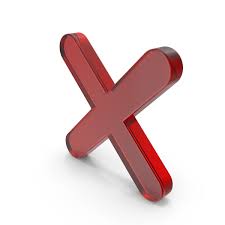 Red Glass Wrong Icon Png Images Psds