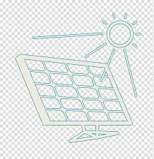 Solar Panel In Sunlight Icon Energy