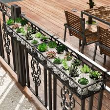 Metal Plant Flower Pot Fence Balcony